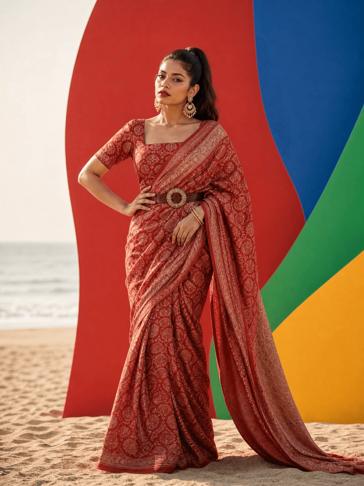 Red sarees